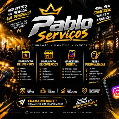 PABLO SERVIÇOS FAÇA SEU ORÇAMENTO