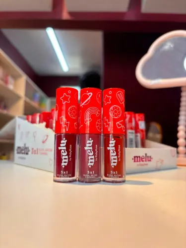 3 em 1 Melu - Blush, Batom e Sombra