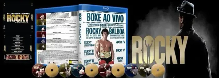 ROCKY FILME 1 AO 6 BLU-RAY