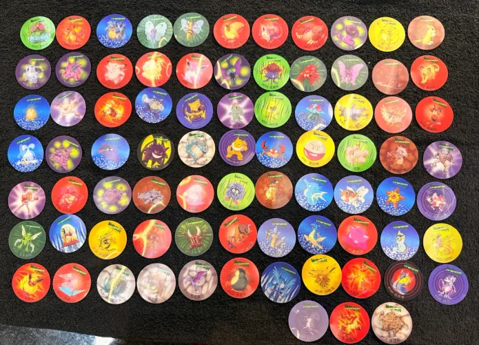 Tazos Pokemon Holográficos 3D Importados (Lote Exclusivo e Raro)