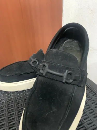 Tênis Loafer/Mocassim Camurça S26 - Preto