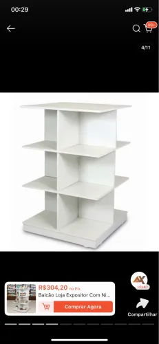 Balcão para loja/vitrine
