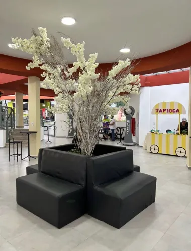 Aluguel de sofás e puffs para o seu evento