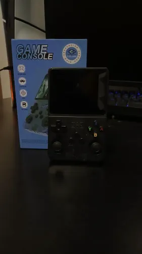 R36S Console Retrô + Case de Transporte e Grip ? Completo