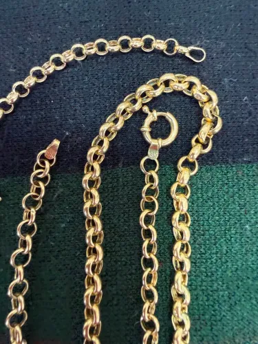 Pulseira Elo Português de ouro 18k procedência garantia eterna