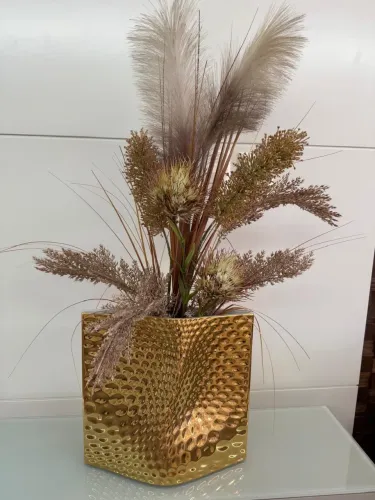 Sofisticado Vaso Mathelado Holaria com Arranjo