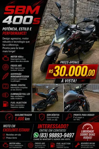 SBM 400S estado de zero!