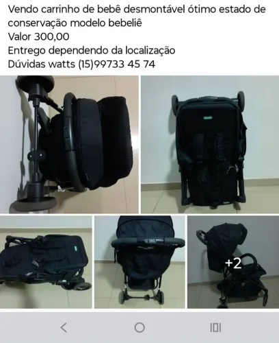Carrinho de bebê desmontável 