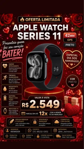 Apple Watch series 11 | 42MM JETBLACK GPS | LACRADO
