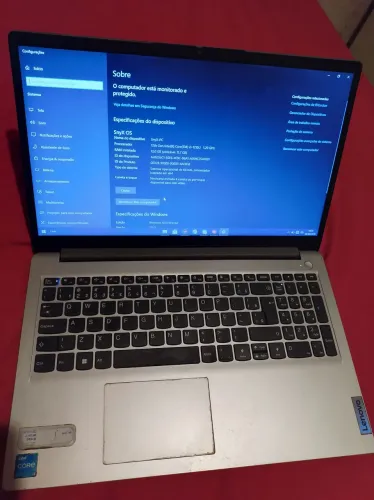 Notebook Lenovo i3 12 ger 8 ram SSD 256