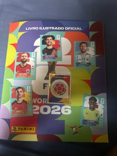 6 figurinhas da copa do mundo de 2026