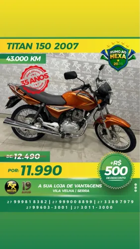 Moto Honda TITAN 150 SÉRIE ESPECIAL 2007