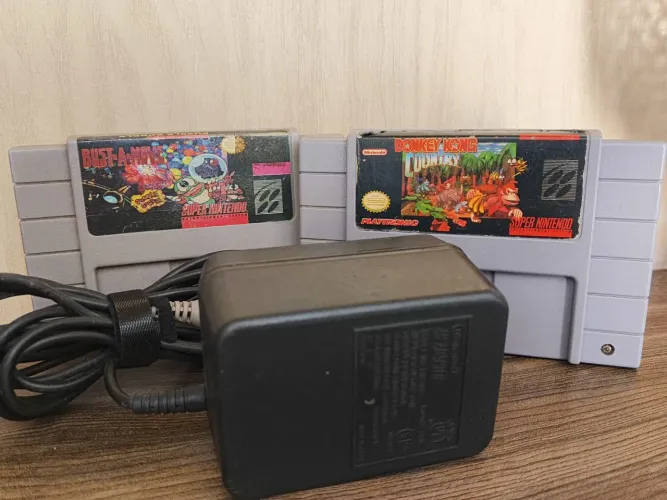 Fonte SNES + Jogos Donkey Kong Country Originais