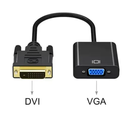 Adaptador Conversor Conexão DVI-D para VGA Knup (Entrego)