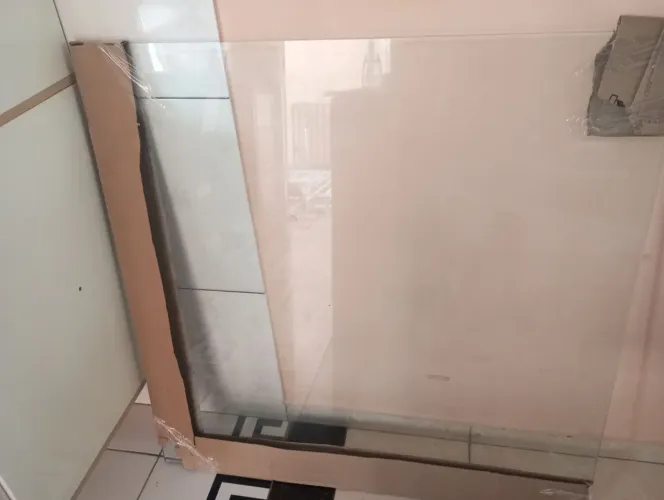 Tampo de vidro 1Mt x 1Mt