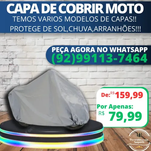 Vendo capa de chuva para cobrir moto , entrega grátis 