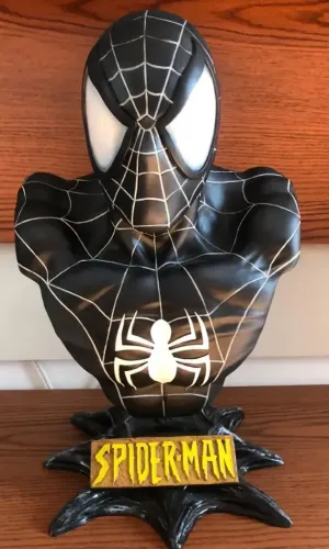 Estátua Busto Homem-aranha ( Spiderman ) Black : Marvel 1:1
