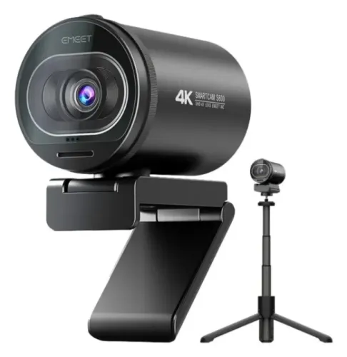 Webcam Emeet Smartcam S600 4k Com Foco Automático Preto