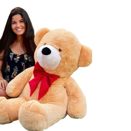 Pelúcia Gigante Urso Teddy 1m Antialérgico Travesseiro Aveludado