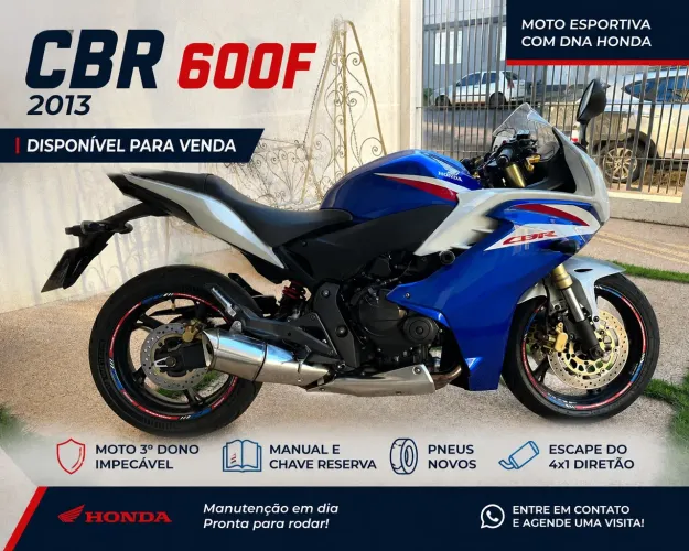 Honda CBR 600F 2013 Terceiro Dono
