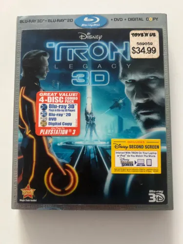 Blu-ray Tron Legacy 3d - 4 Discos-importado U.s.a- impecável