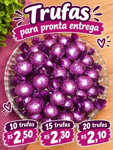 Trufas pra revenda