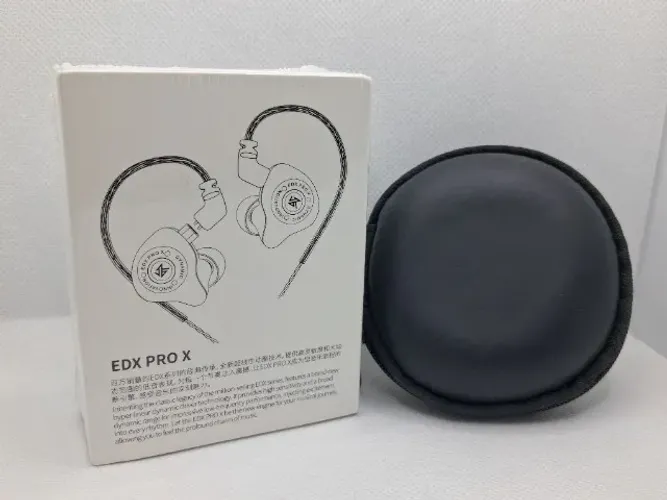 Fone Kz edx pro x cinza com mic (novo/lacrado) + estojo de armazenamento
