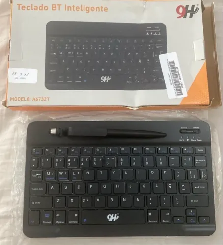 teclado bluetooth inteligente 9h a6732t compacto leve e de longa duração