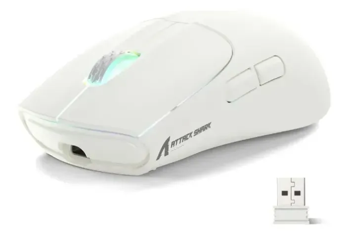 Mouse Gamer Sem Fio Attack Shark X5 Rgb