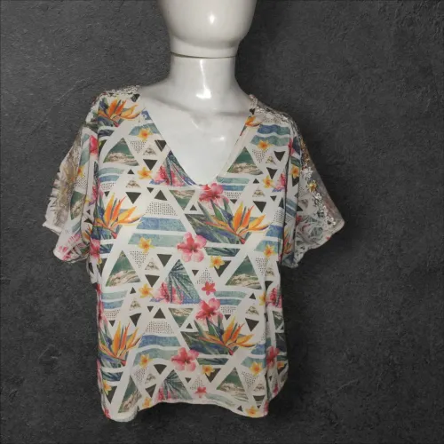 Blusa floral Tam M