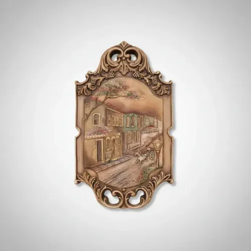 Quadro Decorativo Alto Relevo Gesso 25x45cm (Usado)