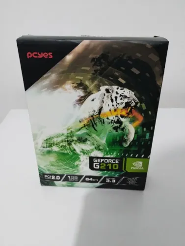 Placa de vídeo / GPU / VGA GeForce G210 PCYes *NOVA* com embalagem lacrada + acessórios