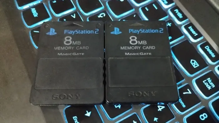 DUPLA MEMORY CARD PS2 PLAYSTATION 2