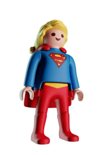 Supergirl. Boneco coleção Playmobil KinderOvo 