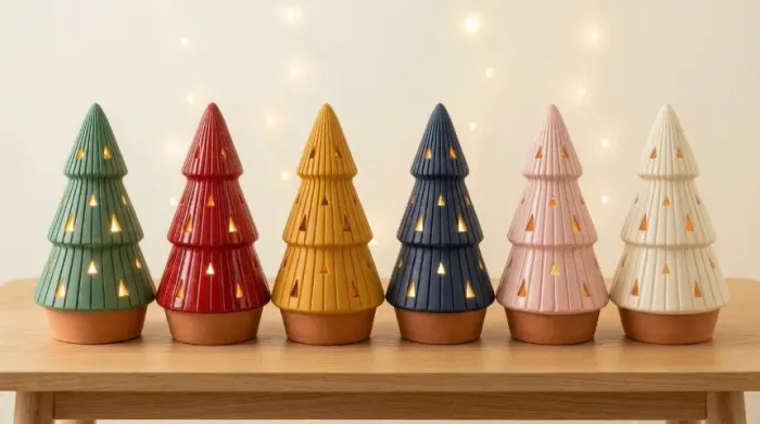 Árvore Natal Led Decoração Enfeite Luminária 3d Mesa