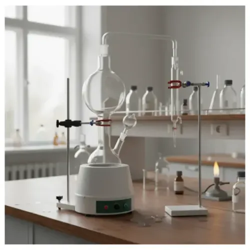 Destilador de óleos essenciais por arraste de vapor completo