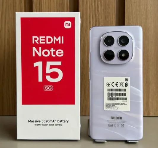 Redmi Note 15 5G NFC 256GB 08GB RAM 108MP Câmera Entregamos 