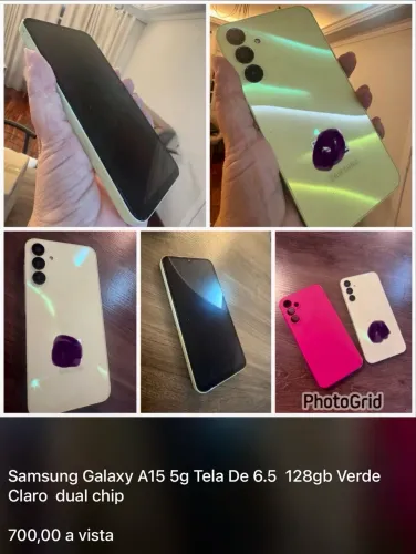 Celular Samsung A15 128gb verde claro 