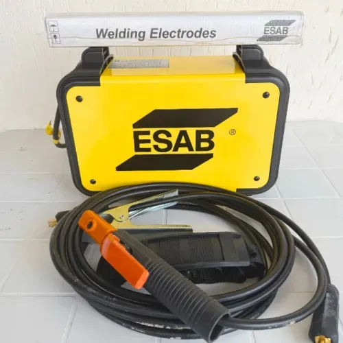 NOVO - Maquina Solda Esab Batam 145i 145A Inversora Portatil Alça Eletrodos Soldador NF