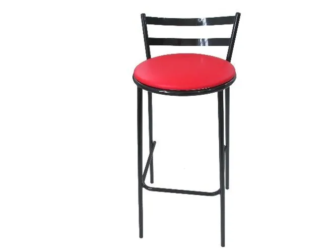Banquetas tubular estofada com encosto para bares, restaurantes, cafeterias e açaí