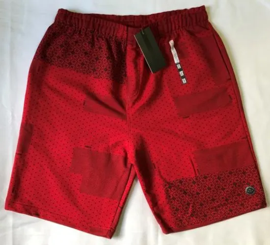 Bermuda de Moletom Gangster Original Tamanho GG Cor Vermelha Produto Novo