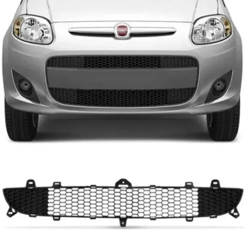 Grade Parachoque Fiat Palio Novo 2012 à 2017 - Inferior Preto - Fipparts