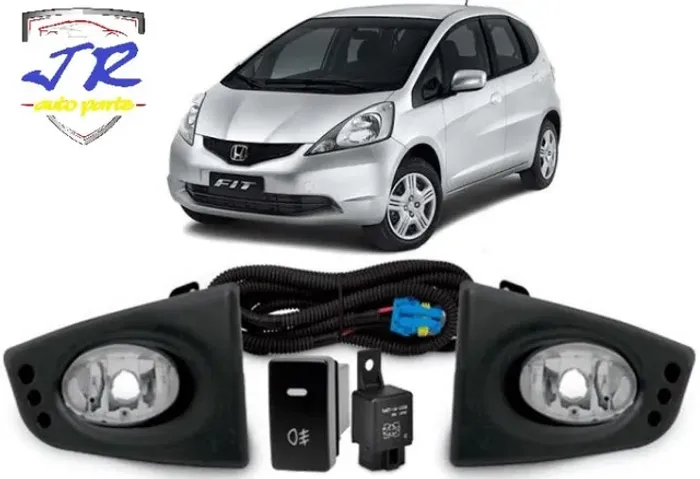 Kit Farol Milha Honda Fit 2005 2006 2007 2008 Auxiliar Neblina