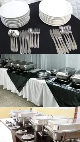 Aluguel ,louças, talheres, Richoud