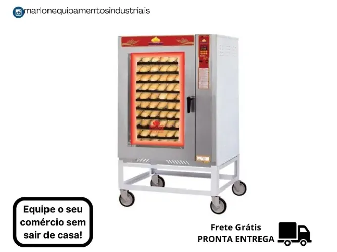 Forno 8 Esteiras Turbo a Gás