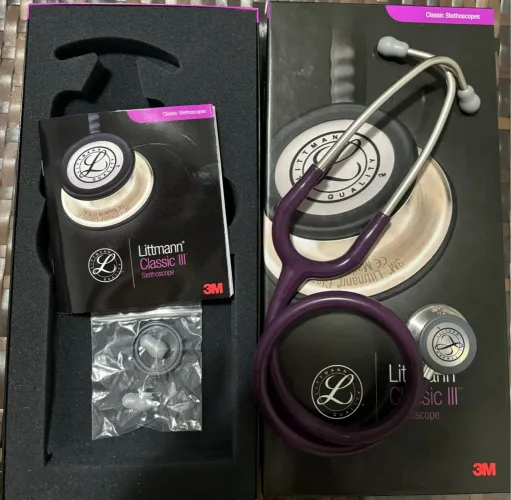 Estetoscópio 3M Littmann® Classic III 5831 Roxo Com Inox Escovado