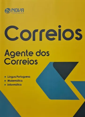 APOSTILA PARA AGENTE DOS CORREIOS - NOVA CONCURSOS (LEIA A DESCRIÇÃO)