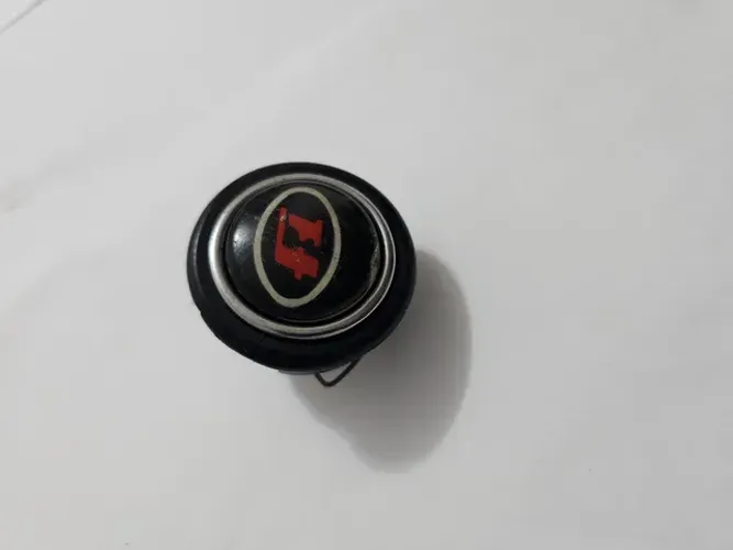 Volante antigo esportivo fórmula 1 botão buzina original