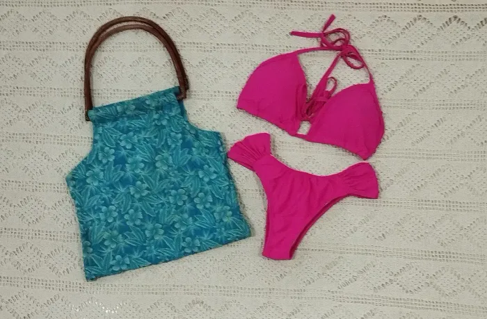 Biquíni Rosa Neon - Novo - Tamanho M