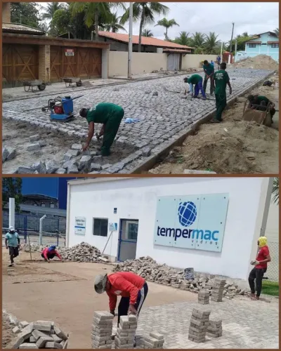 Pavimentações, Calçamento, Intertravados Pavers Pisos Concreto Broquetes e Meio fio